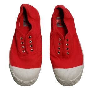 J. Crew Kids Bensimon Elly Tennis Sneakers Size US 3 EU 35 Passion Red New BY892
